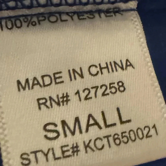 NWT Francesca’s Blue Sleeveless Top Blouse Layered Gold Back Button Small - Picture 7 of 7